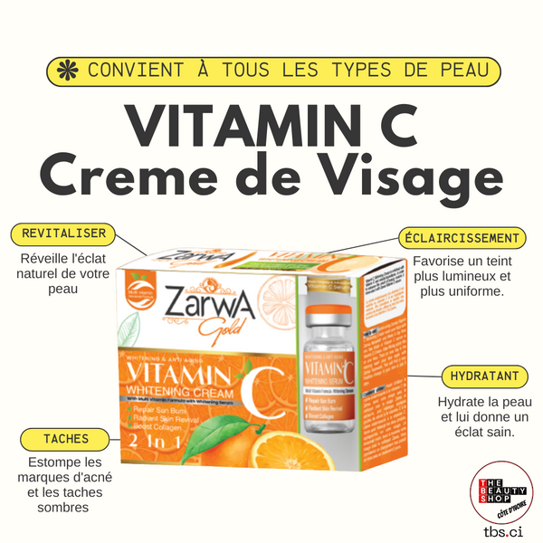 Zarwa Creme de Visage Vitamin C 2en1
